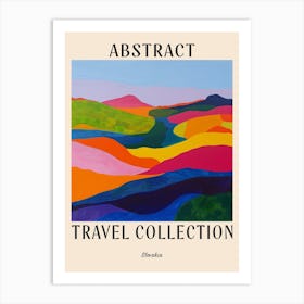 Abstract Travel Collection Poster Slovakia 1 Art Print