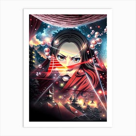 Fantasy Samurai Girl 2 Art Print