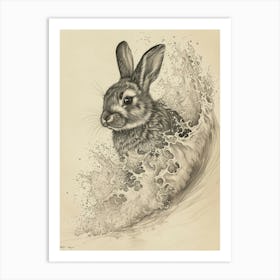 Tans Rabbit Drawing 4 Art Print