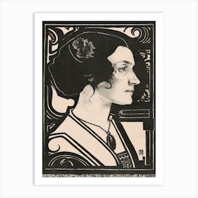 Portrait Of An Unknown Woman (1916), Richard Roland Holst Art Print