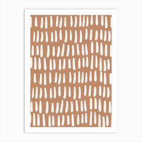 Terracotta Abstract Art Art Print