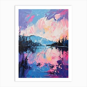 Sunset On The Lake 2 Art Print