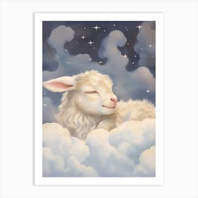 Sleeping Baby Goat 3 Art Print