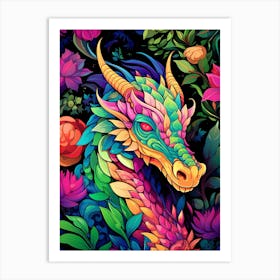 Dragon Cartoon Style 2 Art Print