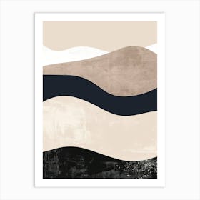 Eternity In Beige Minimalist Style Art Print