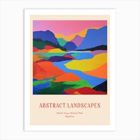 Colourful Abstract Nahuel Huapi National Park Argentina 4 Poster Art Print