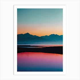 Sunrise In The Mountains 3 Art Print