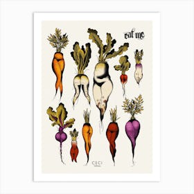 Sexy Root Vegetables  Art Print