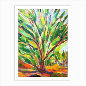 Dragon Tree Impressionist Painting Art Print