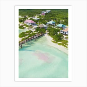 Ambergris Caye Belize Watercolour Tropical Destination Art Print
