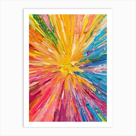 Abstract Colorful Abstract Background Art Print