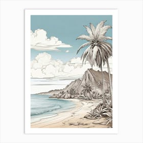 View Of Beach 1 Art Print