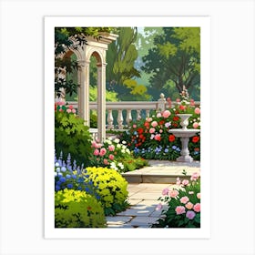 Garden In Bloom 1 Art Print