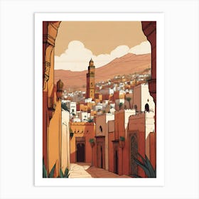 Moroccan City Art Print