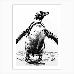 Emperor Penguin Waddling 2 Art Print