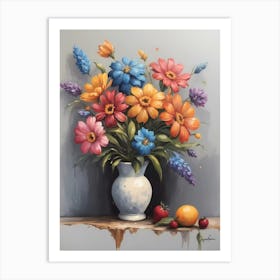 Flowers In A Vase 27 Art Print