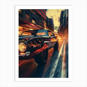 Speed Car Hd Wallpaper Art Print