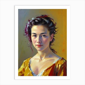 Portrait Of A Young Woman 29 Art Print