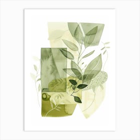 Green Leaves 1 Art Print