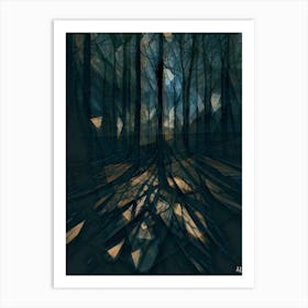 Shadow in Forest Art Print