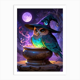 Witch Owl 2 Art Print