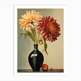 Bouquet Of Gaillardia Flowers, Autumn Fall Florals Painting 2 Art Print
