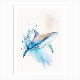 Ragged Tooth Shark 2 Watercolour Art Print