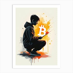 Bitcoin Artist 1 Art Print