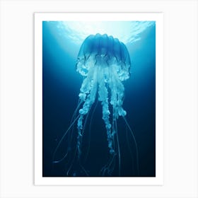 Box Jellyfish Ocean Realistic 4 Art Print
