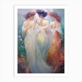 The Muses Mythology Rococo Painting 5 Art Print