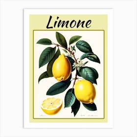 Lemon Art Print