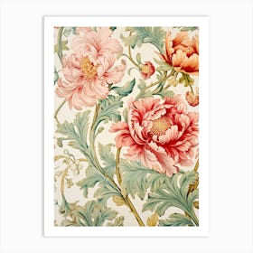 Floral Wallpaper 180 Art Print