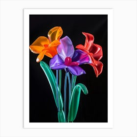 Bright Inflatable Flowers Orchid 3 Art Print