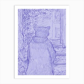 Bear In The Doorway Art Print