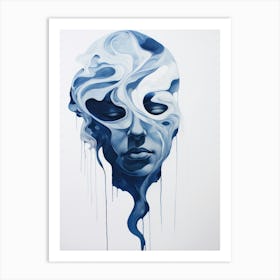 'Blue Head' Art Print