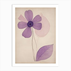 Purple Flower Art Print