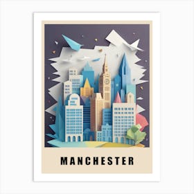 Manchester City Low Poly (24) Art Print