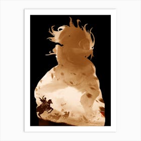 Anime Negative Space ― Battle Shingeki No Kyojin Art Print