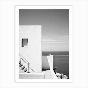 Ibiza, Spain, Black And White Analogue Photography 4 Art Print
