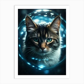 Cat In A Bubble Art Print