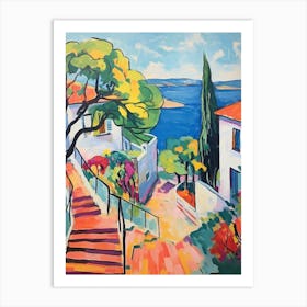 Rhodes Greece 3 Fauvist Painting Art Print