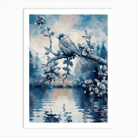 Bird On A Branch 13 Art Print