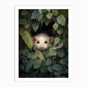 Adorable Chubby Hidden Possum 3 Art Print