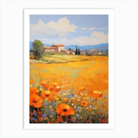 Poppies In The Meadow 8 Art Print