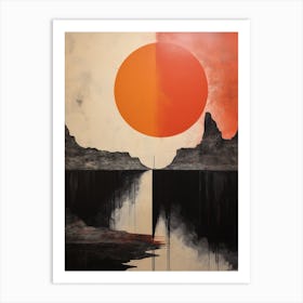 Volcanic Abstract Minimalist 4 Art Print