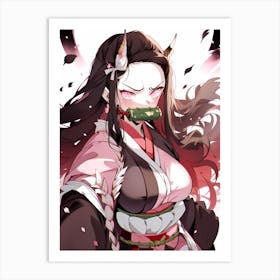 Demon Slayer Nezuko Kamado (99) 1 Art Print