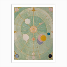 Abstract Wheels in Pastel Art Print