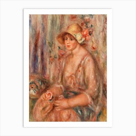 Woman In Muslin Dress (1917), Pierre Auguste Renoir Art Print