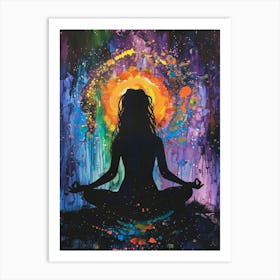 Meditating Woman 9 Art Print