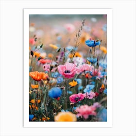 Colorful Flower Meadow Art Print